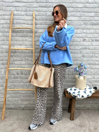 Copine Sweater / Blue-Yellow