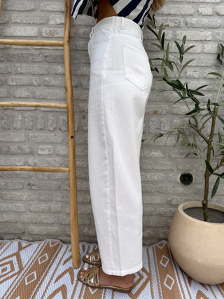 Vintage Wash Jeans / White