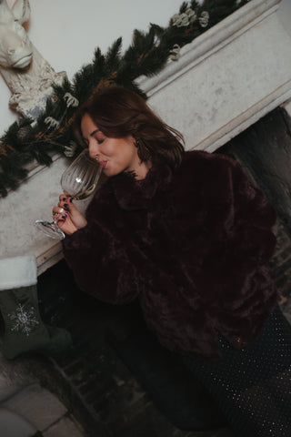 Soft Faux Fur / Burgundy