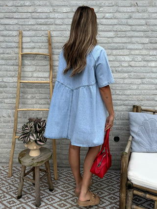 Sunset Denim Dress / Blue