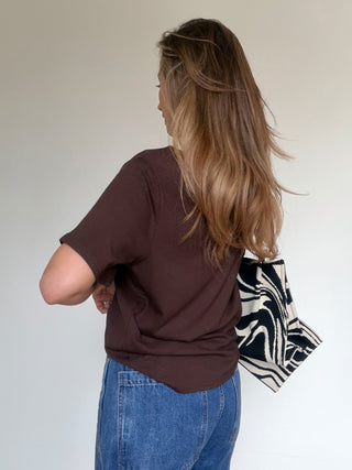 Relaxed Tee / Chocolate Brown