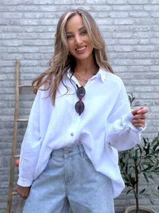 Soft Cotton Blouse / White
