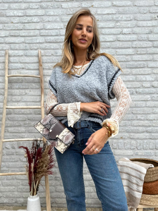 Soft Teddy Gilet / Grey