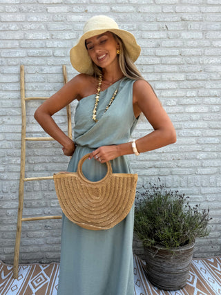 One Shoulder Dress / Khaki