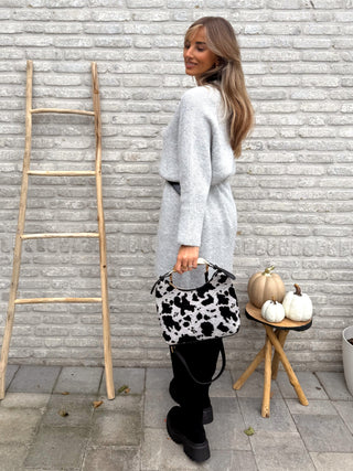 Knitted Sweater Dress / Grey