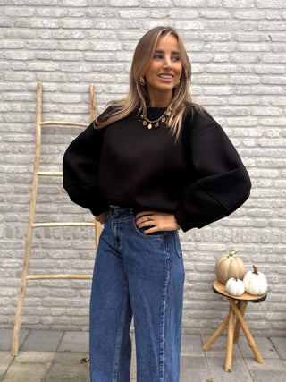 Oversized Soft Sweater / Black