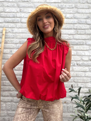 Easy Open Back Top / Red