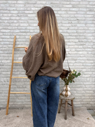 Balloon Sleeve Knit / Taupe