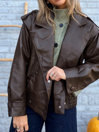 Leather Jacket / Brown