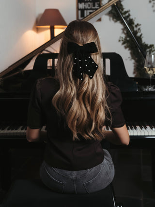 Button Blouse / Chocolate Brown