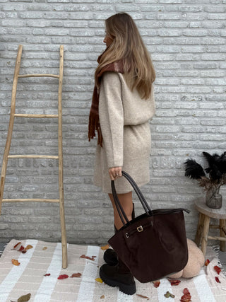 Knitted Sweater Dress / Beige