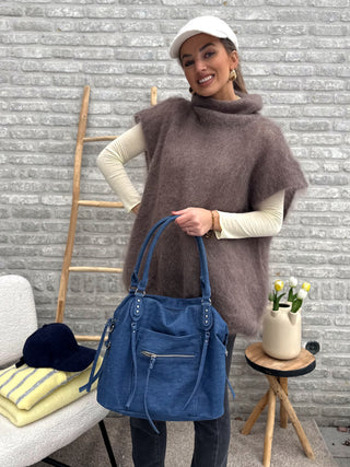 Soft Collar Gilet / Taupe