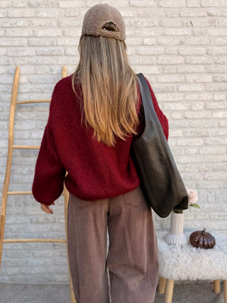 Soft Balloon Knit / Bordeaux