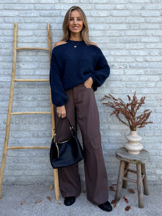 Loose Cargo Pants / Brown
