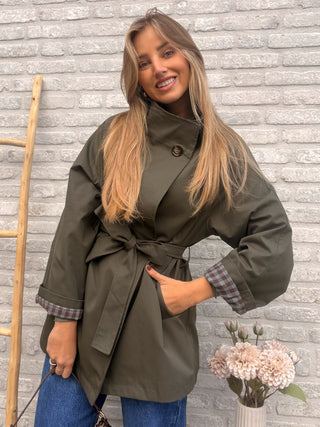 Belted Trench Jacket / Khaki
