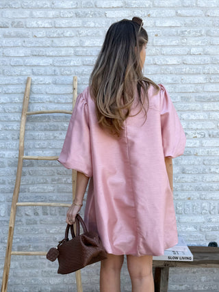 Woven Texture Handbag / Brown