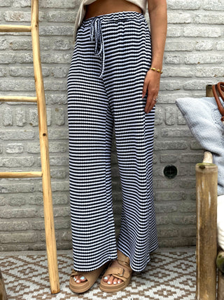 Everyday Stripe Pants / Marine Blue