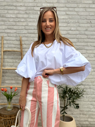 Effortless Puff Blouse / White