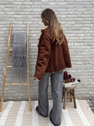 Teddy Suède Winter Jacket / Camel