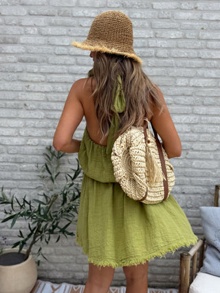 Halter Breeze Dress / Olive