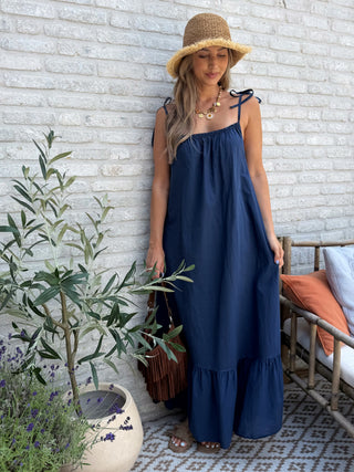 Summer Breeze Maxi Dress / Dark Blue