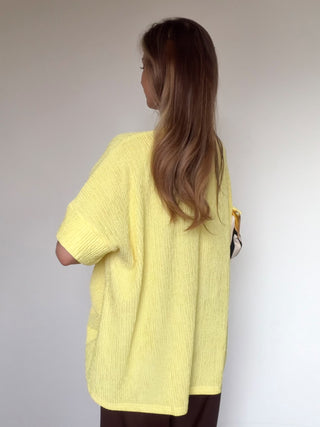 Relaxed Textured Tee / Yellow