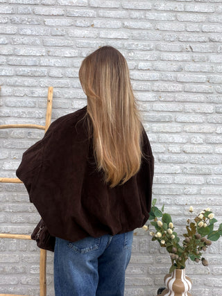 Corduroy Bomber Jacket / Brown