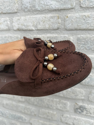 Suede Loafers / Chocolate Brown