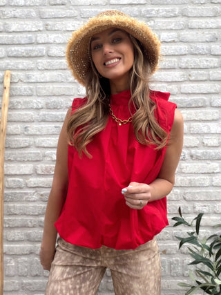 Easy Open Back Top / Red