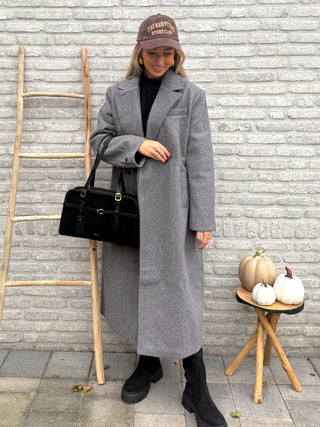 City Wool Coat / Charcoal Grey