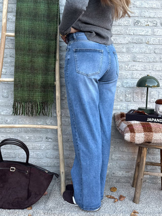 Tailored Waist Jeans / Blue