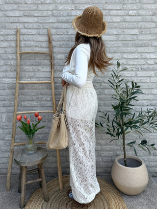 Elastic Body Top / White