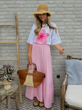 Tetra Maxi Dress / Pink