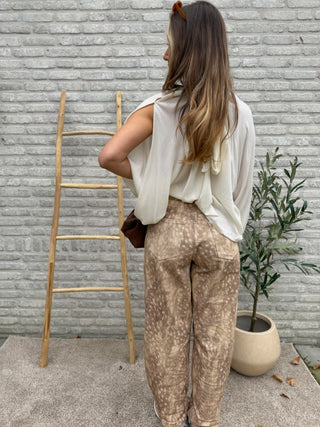 Bambi Barrel Jeans / Taupe