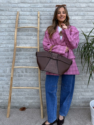 Oversized Statement Blazer / Rose