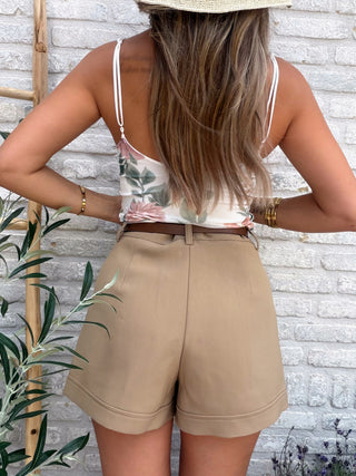 Tailored Belt Short / Camel