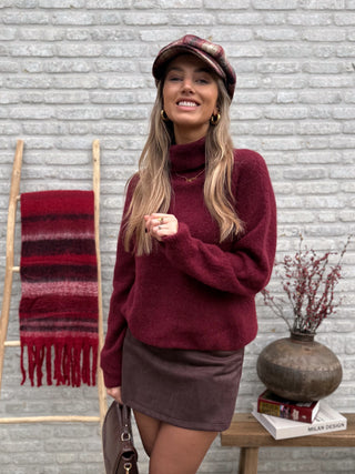 Turtleneck Knit / Burgundy