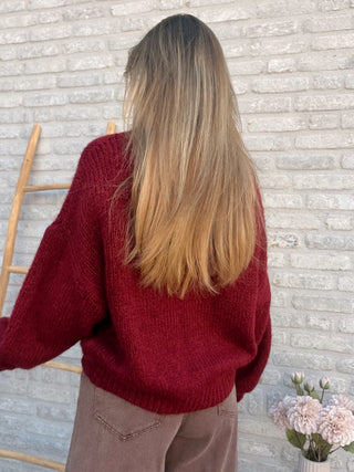 Soft Balloon Knit / Bordeaux