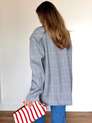 Oversized Statement Blazer / Grey