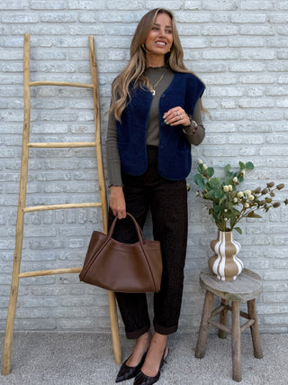 Pocket Teddy Gilet / Blue
