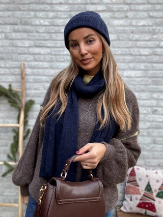 Cosy Soft Knit / Mocha-Yellow