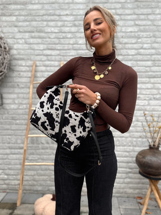 Sheer Turtleneck / Brown