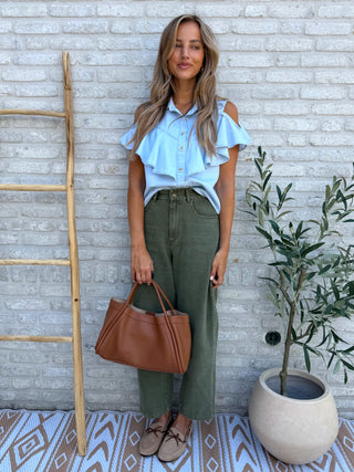 Vintage Wash Jeans / Khaki
