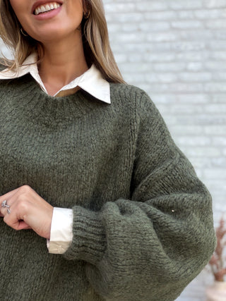 Soft Balloon Knit / Khaki