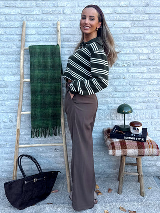 Wide Classy Trousers / Brown