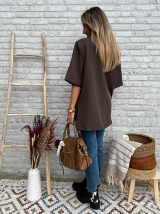 Oversized Chic Blazer / Dark Brown