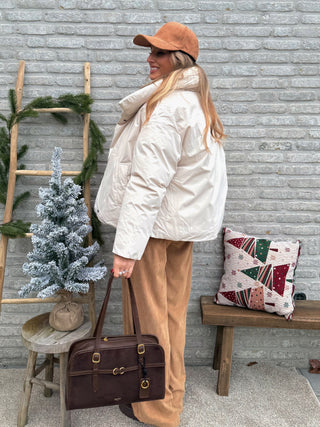 Puffer Winter Jacket / Beige