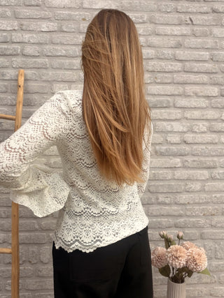 Soft Lace Top / White