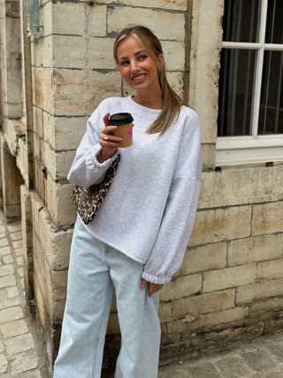 Girlboss Sweater / Grey-Multi