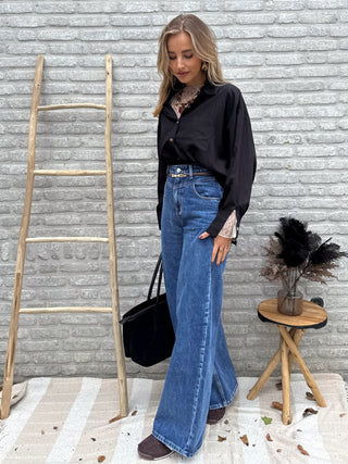 Basic Oversized Shirt / Black